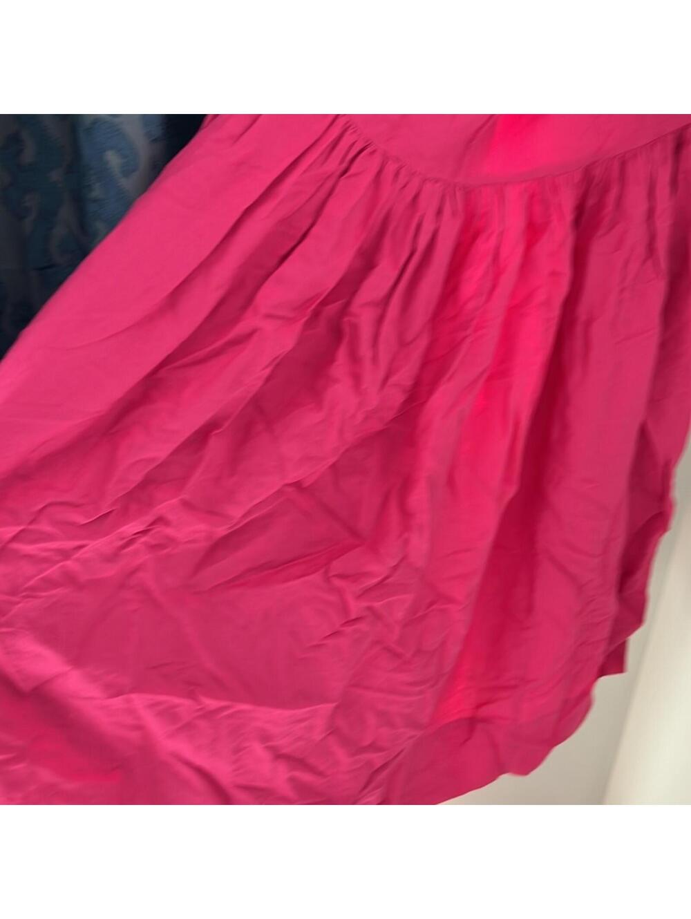 Shona Joy Joanine Strapless Ruched Midi Dress in Azalea Pink - Picture 8 of 9
